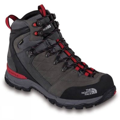 Botas The North Face Verbera Hiker II GTX Hombre Gris Oscuro / Rojas - Chile PED148065